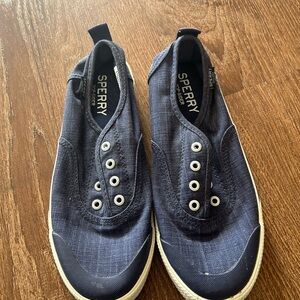 Sperry Women's Navy Canvas Boat Shoes